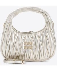 Miu Miu - Wander Matelassé Hobo Bag - Lyst
