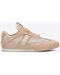Chloé - Mesh And Leather Low-Top Sneakers - Lyst