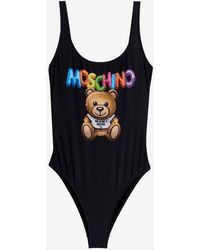 Moschino - Teddy-Print One-Piece Swimsuit - Lyst