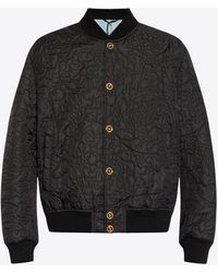 Versace - Barocco Quilted Bomber Jacket - Lyst