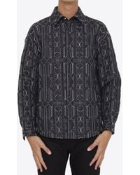 Palm Angels - All-Over Monogram Quilted Jacket - Lyst