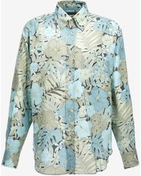 Tom Ford - Floral Print Satin Shirt - Lyst