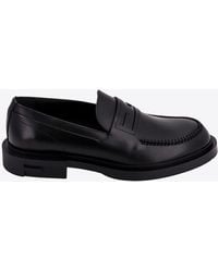 Fendi - Frame Leather Loafers - Lyst