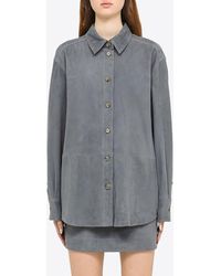 Loulou Studio - Suede Overshirt - Lyst