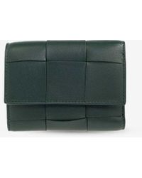 Bottega Veneta - Cassette Tri-Fold Leather Wallet - Lyst