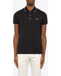 ZEGNA - Logo-Embroidered Polo T-Shirt - Lyst