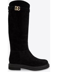 Dolce & Gabbana - Luxury Suede Ankle Boots - Lyst