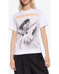 Tory Burch - Graphic Print T-Shirt - Lyst