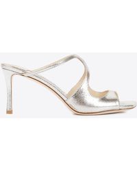 Jimmy Choo - Anise 75 Leather Mules - Lyst