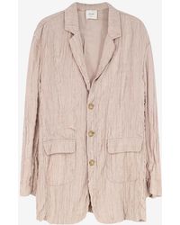 Alysi - Wrinkled Buttoned Blazer - Lyst
