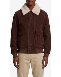 Arma - Bari Gritty Suede Bomber Jacket - Lyst