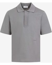Lanvin - Logo Short-Sleeved Polo T-Shirt - Lyst