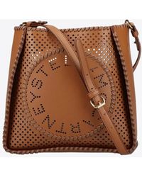 Stella McCartney - Perforated Faux Leather Crossbody Bag - Lyst
