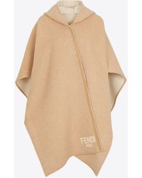 Fendi - Wool And Cashmere Poncho - Lyst