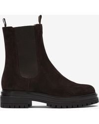 Gianvito Rossi - Chester Suede Ankle Boots - Lyst
