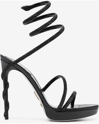 Rene Caovilla - Margot 120 Crystal-Embellished Sandals - Lyst