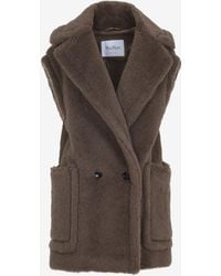 Max Mara - Bormida Fur Double-Breasted Vest - Lyst