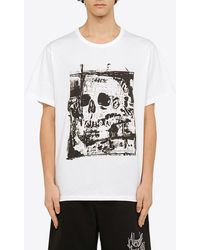 Alexander McQueen - Abstract Print Crewneck T-Shirt - Lyst