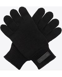 Versace - Wool Ribbed-Knit Gloves - Lyst