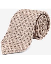 Kiton - Patterned Jacquard Silk Tie - Lyst