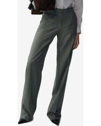 Magda Butrym - Wide-Leg Tailored Wool-Blend Pants - Lyst