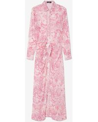 Versace - Underwater Barocco Cover-Up Shirt Dress - Lyst