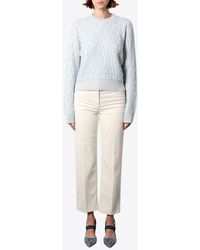 Fendi - Ff Jacquard Cashmere And Wool Sweater - Lyst