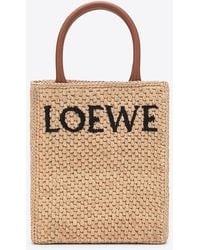 Loewe - Standard A5 Raffia Tote Bag - Lyst