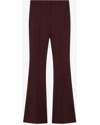 Sportmax - Febe Wool Flared-Leg Tailored Pants - Lyst
