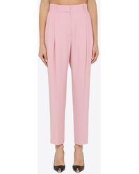 McQueen - Regular Trousers With Pleats - Lyst