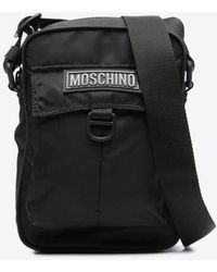 Moschino - Logo Patch Messenger Bag - Lyst