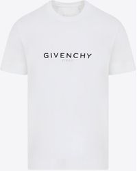 Givenchy - Reversible Logo-print Cotton-jersey T-shirt - Lyst