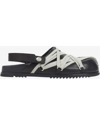 Rick Owens - Megalace Granola Leather Mules - Lyst
