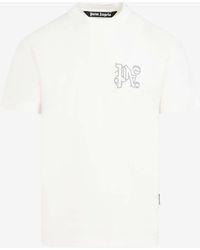 Palm Angels - Studded Logo Short-Sleeved T-Shirt - Lyst