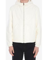 Dolce & Gabbana - Reversible Leather Zip-Up Hooded Jacket - Lyst