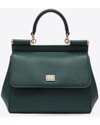 Dolce & Gabbana - Medium Sicily Leather Top Handle Bag - Lyst