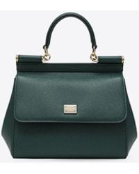 Dolce & Gabbana - Medium Sicily Leather Top Handle Bag - Lyst