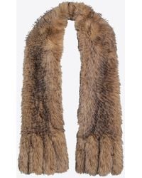 ROTATE BIRGER CHRISTENSEN - Faux Fur Plush Scarf - Lyst