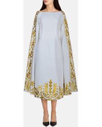 Rue15 - Her Majesty Embroidered Kaftan With Flared Sleeves - Lyst
