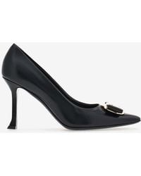 Ferragamo - Zelma 85 New Vara Plate Pumps - Lyst