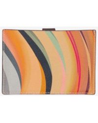 Paul Smith - Dusky Swirl-Print Cardholder - Lyst