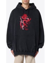 Martine Rose - Oversized Celebration Printed Hooded Sweatshirt - Lyst