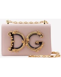 Dolce & Gabbana - Small Dg Girls Nappa Leather Shoulder Bag - Lyst