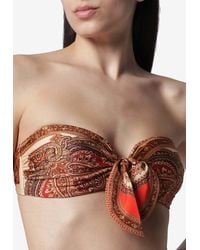 Zimmermann - Mahon Scarf Bandeau Bikini Top - Lyst