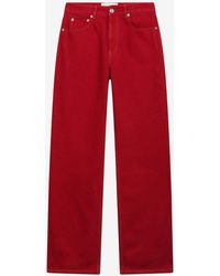 Ami Paris - Logo Patch Straight-Leg Denim Pants - Lyst