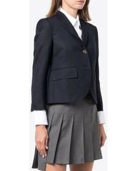 Thom Browne - Single-Breasted Wool Cropped Blazer - Lyst