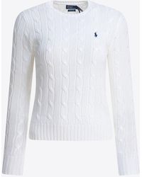 Polo Ralph Lauren - Cable-Knit Logo Sweater - Lyst