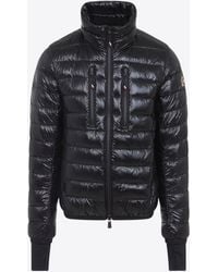 Moncler - Hers Padded Down Jacket With Logo-Patch - Lyst