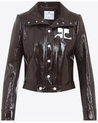 Courreges - Vinyl Re-Edition Logo Jacket - Lyst