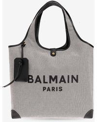 Balmain - B-Army Canvas Top Handle Bag - Lyst